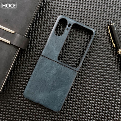 HOCE เคสโทรศัพท์หนังวินเทจสำหรับออปโป้ไฟนด์ N2พับได้ปกหนังซองหนังสำหรับ N2Flip ออปโป้ไฟนด์เคสป้องกันการตก