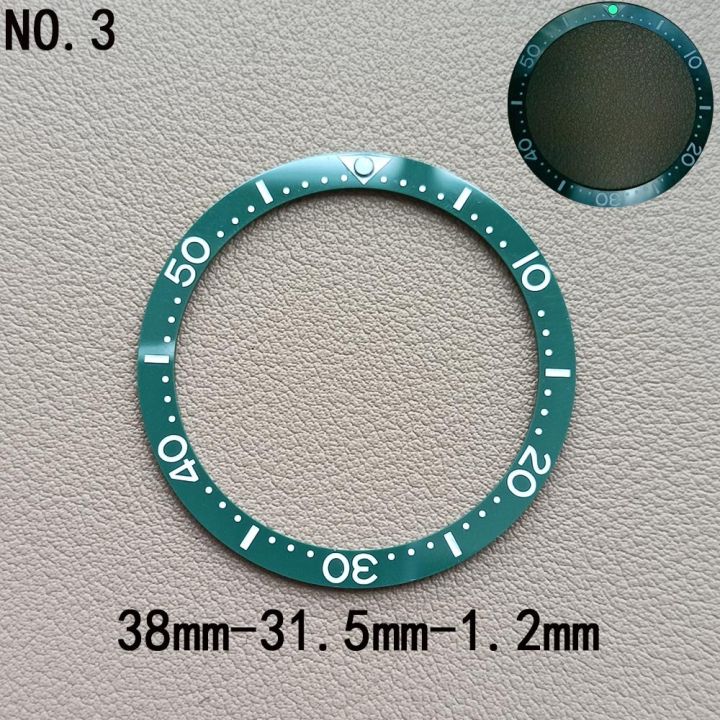 เซรามิคหนามเตยแบนราบ38มม-เคสใส่นาฬิกาแบบเซรามิคหนามเตยแบนอุปกรณ์ทดแทน007