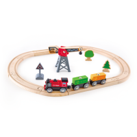 Hape - Cargo Delivery Loop ชุดรถไฟส่งสินค้าคาร์โก้ 3y+