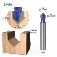 【support】 【Trending】 ดอกสว่านก้านขนาด6มม. เราเตอร์ตัดร่องแบบร่อง90องศา V ที่ตัดปลายหมุน CNC สลักซีเมนต์