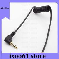 ixoo61 store 3.5mm Male 3 Pole Jack Audio Cable Right angle DIY Headphone Spring wire Line Strand Earphone Maintenance Repair