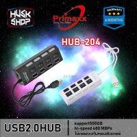 ??HOT!!ลดราคา?? PRIMAXX HUB-204 4 ports USB 2.0 with 4 switch adapter รองรับสูงสุด 500GB ประกันศูนย์ 6 เดือน ##ที่ชาร์จ แท็บเล็ต ไร้สาย เสียง หูฟัง เคส Airpodss ลำโพง Wireless Bluetooth โทรศัพท์ USB ปลั๊ก เมาท์ HDMI สายคอมพิวเตอร์