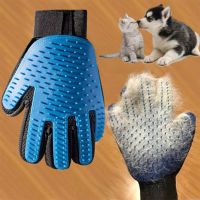 Silicone Dog Pet Grooming Glove for Cats Brush Comb Deshedding Hair Gloves Dogs Bath Cat Cleaning Pets Supplies Dog Animal Combs Brushes  Combs