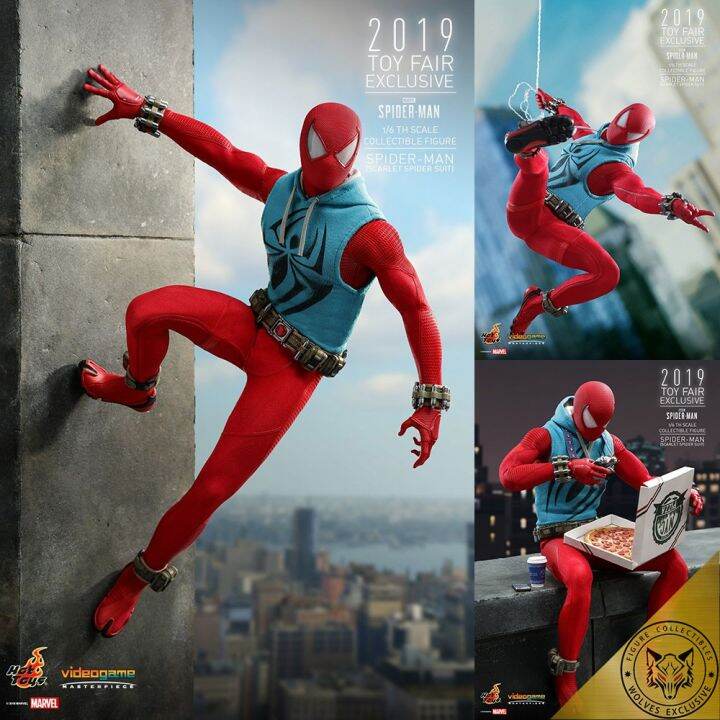 HCM][Order báo giá] Mô hình chính hãng Hottoys VGM34: Spiderman (Scarlet  Spider suit) 