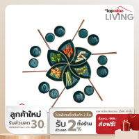 COCOGU Ceramic Dinnerware Flower set ชุดจานชามเซรามิก 24 ชิ้น - คละสี