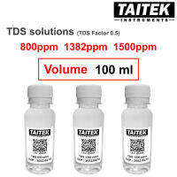 น้ำยามาตรฐาน TDS Solution ค่า 800 1382 1500 ppm(mg/L) สำหรับปรับเทียบ คาลิเบรทเครื่องวัด TDS (100 mL)