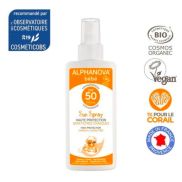 Kem Chống Nắng Hữu Cơ Cho Bé Sơ Sinh Dạng Xịt SPF50 Alphanova 125g