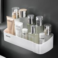 【HOT】㍿✤  Wall Mounted Organizer Shelves Shower Gel Shampoo Holder Drainable Organiser Shelf