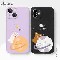 [ส่งสินค้าภายใน 24 ชั่วโมง]JEERO เคสไอโฟน เคสซิลิโคนนุ่มขอบเหลี่ยมกันกระแทกการ์ตูนตลก เคสศัพท์ Compatible for 13 12 11 Pro Max SE 2023 X XR XS 8 7 6 6S Plus พลัส C120