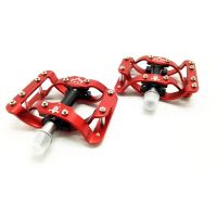 3 Bearings Mountain Bike Pedals Platform Bicycle Flat Alloy Pedals 9/16 quot; Pedals Non-Slip Alloy Flat Pedals