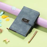 Retro Vintage Vintageสมุดบันทึกประจำวันกระดาษมีเส้นDiary Plannerล็อค