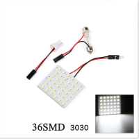 ราคาโปรโมชั่น ไฟเพดานรถ12V 36ชิป  LED 3030 ใส่กับรถ12Vได้ทุกรุ่น