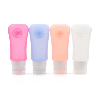 Squeezeable Silicone Gel Bottle For On-the-go Compact And Durable Shampoo Dispenser Refillable Liquid Gel Bottle With Suction Cup Travel-size Silicone Shampoo Bottle Portable Silicone Container For Cosmetics