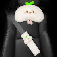 Car Seat Headrest Car Neck Pillow Lumbar Pillow Car Pillow Car Interior Decoration A Pair of Cartoon Pillow Female