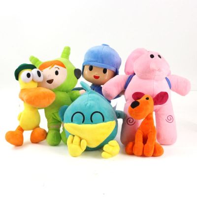 【CC】 6Pcs Kawaii Pocoyoer Stuffed for Kids Soft 16-30cm Elephant children
