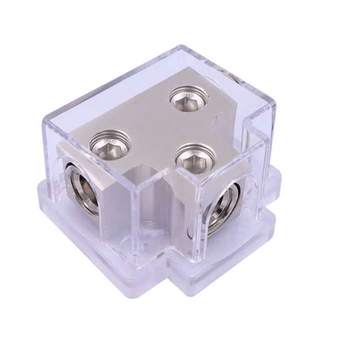 Car Audio Amplifier Power Distribution Block 1 in 2 Out Way Power