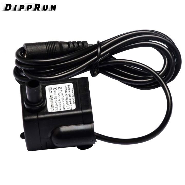 DIPPRUN Brushless DC DC5-12V Micro Solar Submersible Water Pump with ...