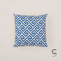 SARABARN Pattern Cushion Cover | ปลอกหมอนอิง ลายแพทเทิร์น สีน้ำเงิน