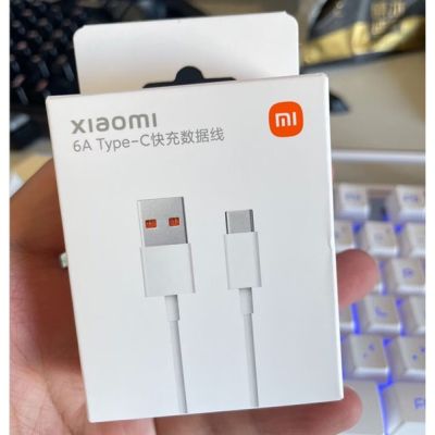 Xiaomi สายชาร์จ6A ดั้งเดิม Redmi 120W สายชาร์จ USB ชนิด C สายข้อมูลเหมาะสำหรับ Xiaomi 11T Pro/ สายเกียร์12pro เข้ากันได้กับ67W/65W/55W/33W