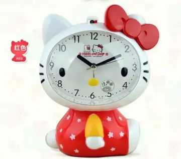 Hello Kitty Bluetooth Speaker Alarm Clock Student Bedroom Decoration Child  Smart Alarm Clock Girl USB Charging LED Night Light