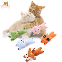 BP【ready Stock】Cute Soft Cat Catnip Plush Doll Toys Cartoon Big Head Cat Deer Rabbit Shape Anti-Biting Interactive Throwing Toy Cat Exercise PropsCOD【cod】