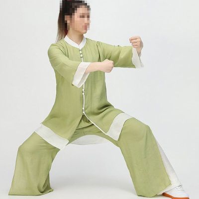ชุดวูซูเครื่องแบบกังฟูสำหรับผู้หญิง5สีใหม่ล่าสุดคุณภาพสูงชุดวูซูสีเขียว/เทา/น้ำเงิน