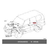 Rear Left ABS Wheel Speed Sensor Wire 89546-48050 8954648050 for RX350 RX270 RX450H 2010 2011-2015 V6 3.5L