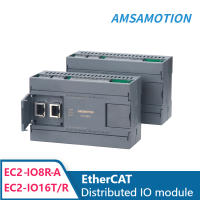 AMSAMOTION EtherCAT Bus โมดูลการสื่อสาร IO แบบกระจายระยะไกล Industrial Dual Ethernet og Controller Relay Transistor