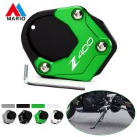 สำหรับคาวาซากิ Z400 Ninja400 Z NINJA 400ขาตั้งด้านข้างรองรับการต่อขยายฝาครอบปลอกปกป้องเข่า2018 2019 2020 2021 2022สีเขียว2023