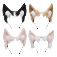 Faux Fur Ears Plush Headbands Women Lovely Animal Ears Hair Hoop Female Girls Hairband Holiday Party Cosplay Costume Headpiece