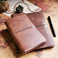 A6 Retro Travel Notebook ไดอารี่สร้างสรรค์ปกหนัง PU Planner ธุรกิจ Executive หมายเหตุสำหรับสำนักงานเครื่องเขียนโรงเรียน-ttlg4809