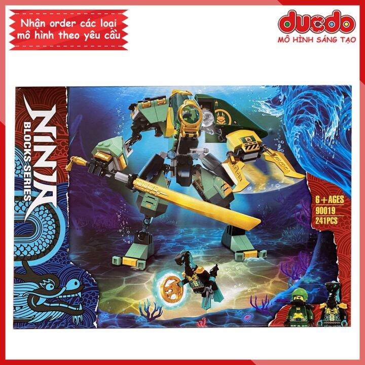 Zimo 90019 Lắp ɡhép Ninjago Chiến Giáp Hydro Của Lloyd - Đồ Chơi Xếp 