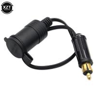 ▤┋₪ DC 12V 24V EU Small Caliber Plug for BMW DIN Hella Motorcycle Charger Socket Plug Car Cigarette Lighter Adapter power lead cable