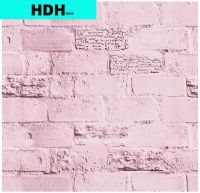 ☃♈☈ Pink Brick Peel and Stick Wallpaper Removable Vinyl Self Adhesive Wallpaper Waterproof Brick Stone Contact Paper for Home Decor