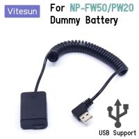 Vitesun NP-FW50 Dummy Battery AC-PW20 5V USB Spring Cable For Sony Alpha 7 A7s A7ii A7r A3000 A5000 A6000 NEX5 NEX3 ZV-E10