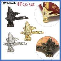 OWMXZL 4Pcs/set DIY การปรุงแต่ง โลหะ วินเทจ กรณี วงเล็บมุม ตกแต่งกล่อง สำริดโบราณ ตัวป้องกันมุม