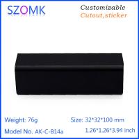 ﹍▪ 4 pieces a lot aluminum extusion enclosure /electronic enclosure 1.26x1.26x3.94inch 32x32x100mm