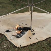 【YF】 Fireproof Cloth Camping Flame Retardant Insulation Mat Blanket Glass Coated Heat Pad Outdoors Picnic Barbecue