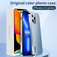 New Metal Stainless Steel Frame Case for iPhone 13 12Pro Max Camera Protective Case for iPhone 12 Original Color Back Cover