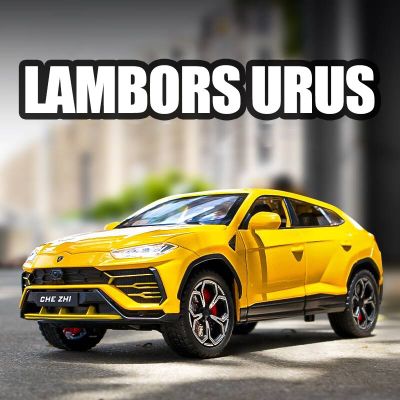 1:24 Scale Lambors URUS Alloy Model Car SUV Vehicle Diecast Toy Metal Collection Simulation Sound ＆ Light Toy Car For Children