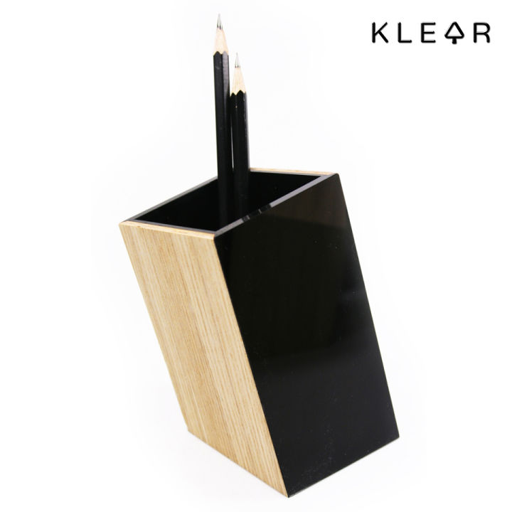 klearobject-gravity-pencil-box-กล่องอะคริลิคใส่ปากกา-กล่องใส่ดินสอ-ที่ใส่เครื่องเขียน-กล่องใส่เครื่องเขียน-k195-เครื่องใช้สำนักงาน-พร้อมส่ง