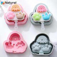 Cat Paw Rainbow Crown ไอศกรีมซิลิโคนแม่พิมพ์ Popsicle Ice ถาดช็อกโกแลตชีส Stick Mould เครื่องทำน้ำแข็ง Kichen อุปกรณ์เสริม