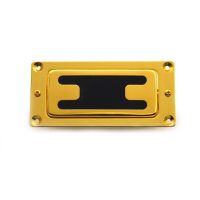 Mini Style Two Line Sealed Electric Gutiar Bass Humbucker Pickup Neck/Bridge Pickup Gold