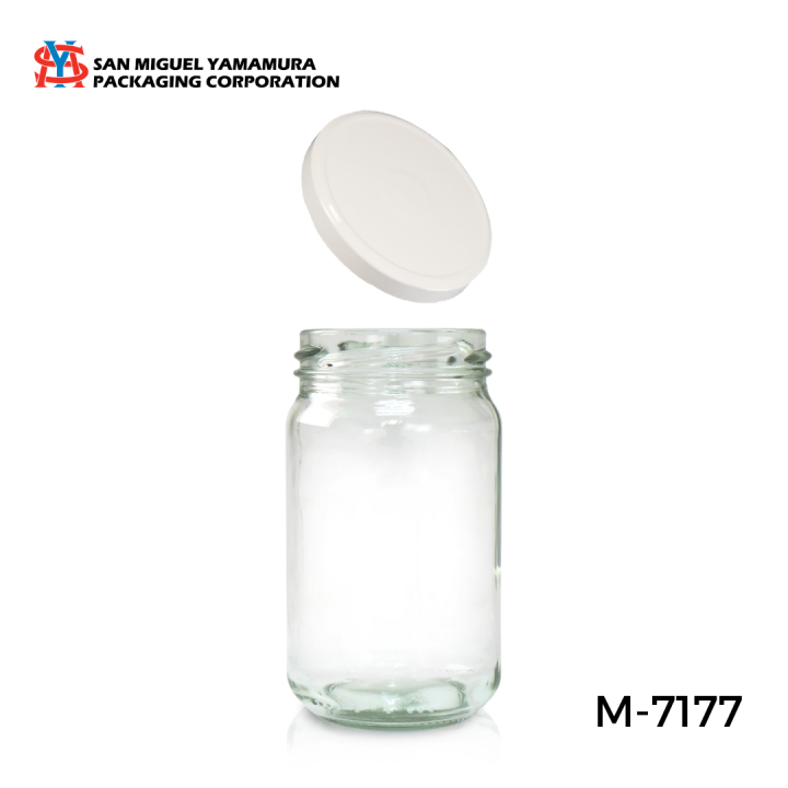 Set of 6, 24 oz Glass Jars with 70TW Lug Lids