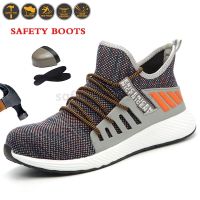 COD SDFSDTFGER Unisex Safety Shoes Safety boots Kasut Keselamatan Heavy Duty Saftyshoes