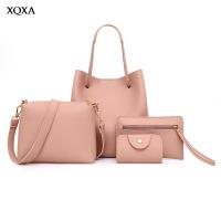 4Pcsset Leather Women Handbag Shoulder Bag Tote Card Holder Purse Messenger Satchel Top Handle Bags