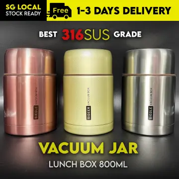 800ml/1000ml Food Thermal Jar Vacuum Insulated Soup Thermos Containers 316 Stainless  Steel Lunch Box with