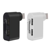 SWEOLQ อะแดปเตอร์ USB 2พอร์ตสำหรับอุปกรณ์คอมพิวเตอร์ทนทานทีพกพา,อะแดปเตอร์ฮับพอร์ตสายต่อกับ Tf/ การ์ดรีดเดอร์ SD อะแดปเตอร์ตัวแยกช่องเสียบ USB 2.0ฮับด็อกต่อขยาย