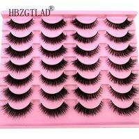 NEW 14 Pairs Mixed 6 18mm Mink Eyelashes Fluffy Soft Lashes Dramatic False Eyelashes Makeup Reusable 3D short Mink Eye Lashes