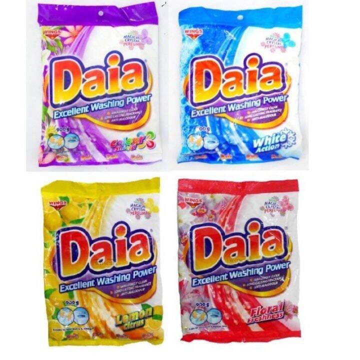 DAIA POWDER DETERGENT 750G FLORAL, LEMON, WHITE & COLOR | Lazada